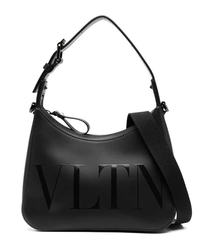 Valentino Garavani Schultertasche mit Logo-Print - Schwarz Schwarz