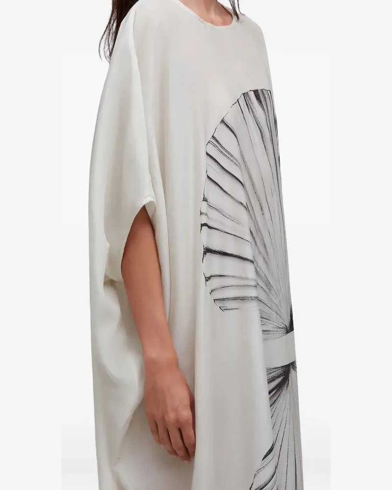 Osklen Kleid mit Muschel-Print - Weiß Weiß