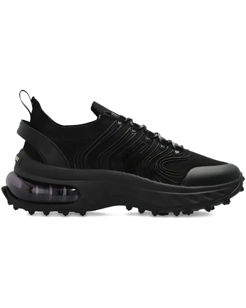 Dsquared2 Strukturierte Sneakers - Schwarz Schwarz