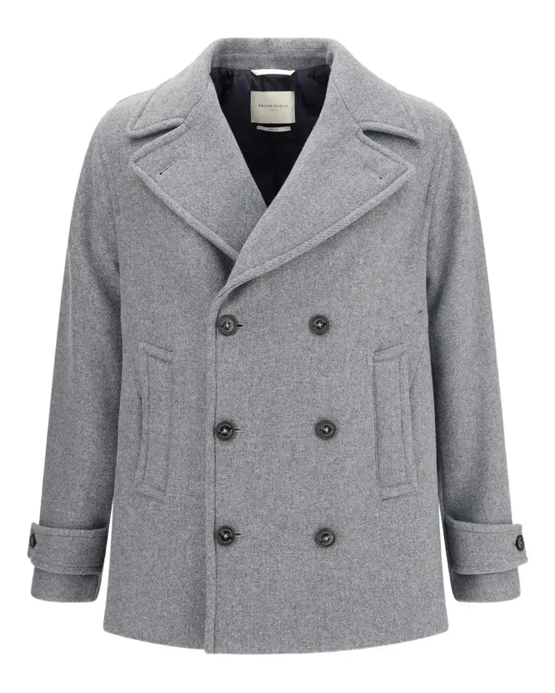 Brooksfield double-breasted coat - Grau Grau