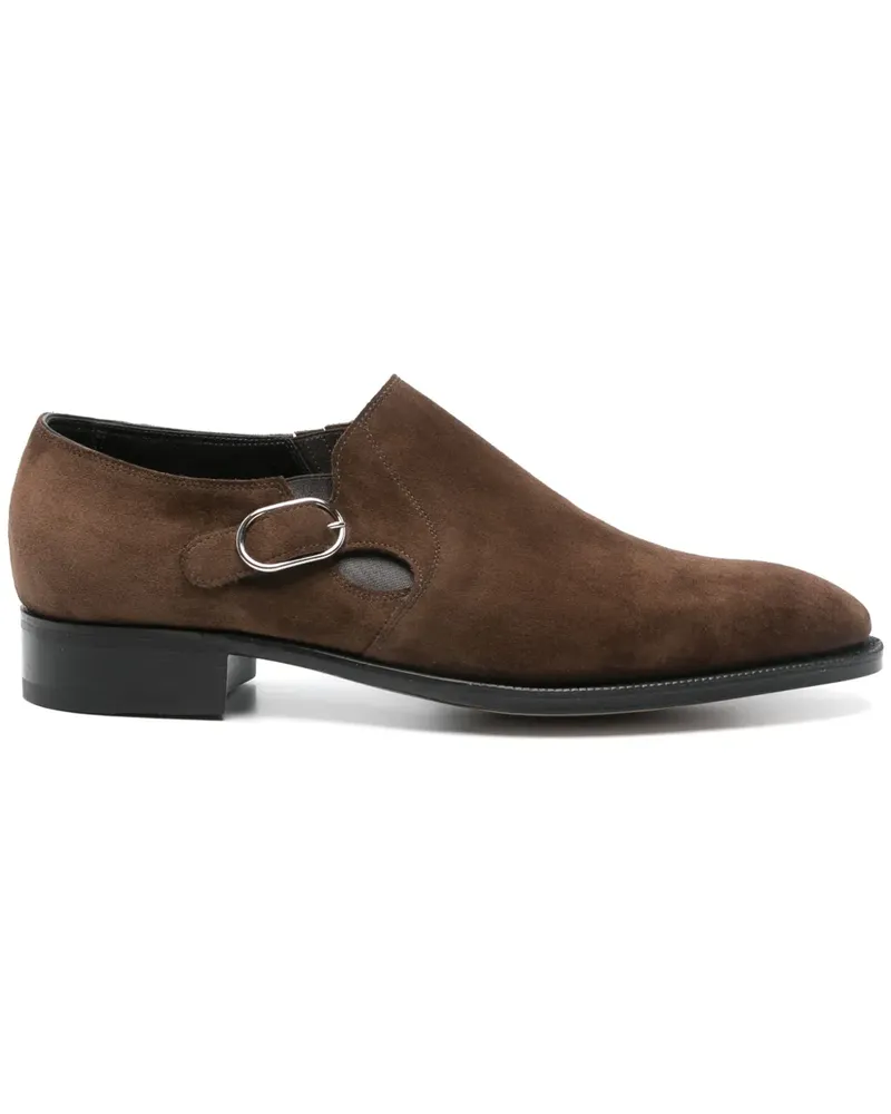 John Lobb Monk-Schuhe aus Wildleder - Braun Braun