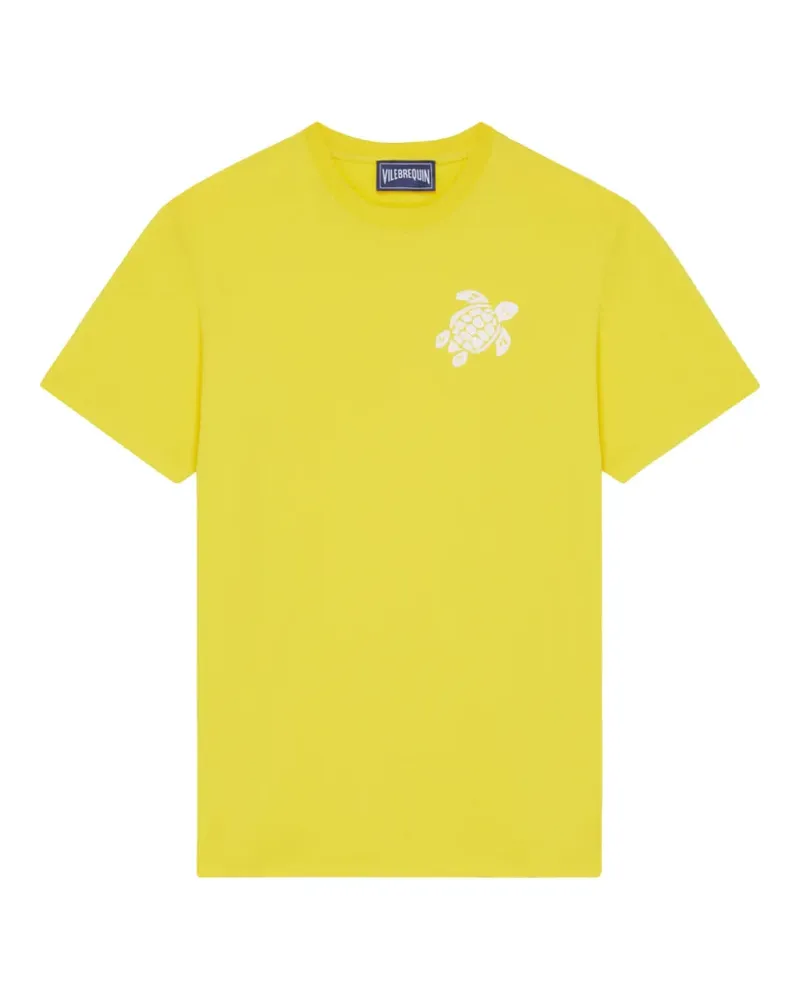 Vilebrequin T-Shirt mit Schildkröten-Stickerei - Gelb Gelb