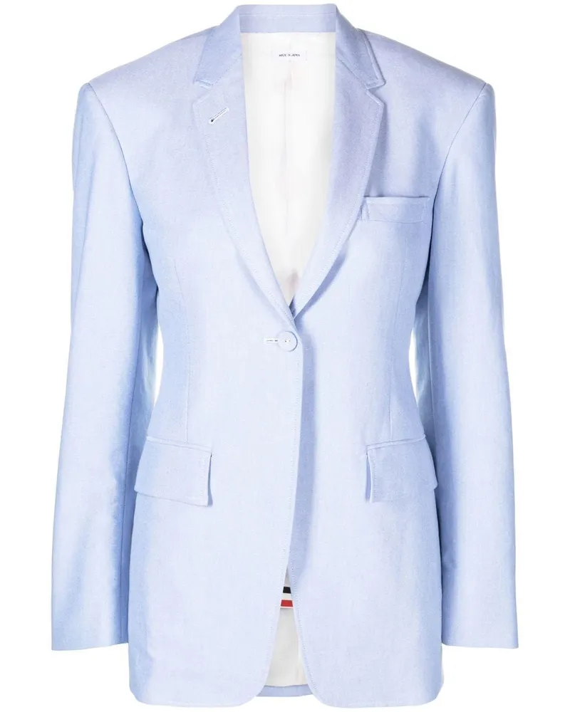 Thom Browne Einreihiger Blazer - Blau Blau