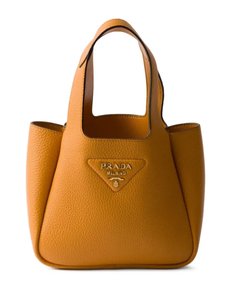 Prada Mini-Tasche aus Leder - Orange Orange
