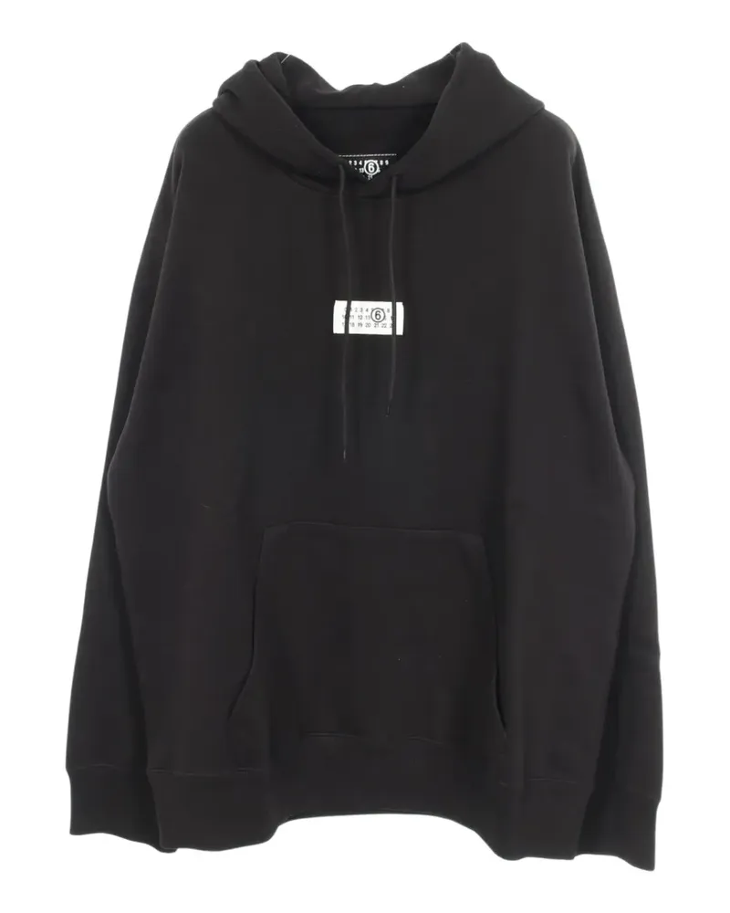 Maison Margiela Numbering logo hoodie - Schwarz Schwarz