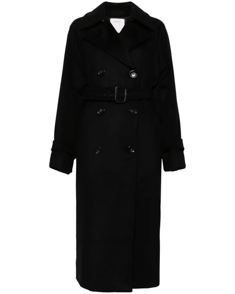 SPORTMAX Leandro Mantel - Schwarz Schwarz