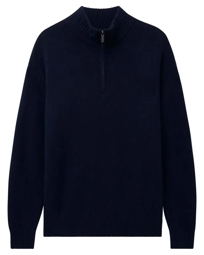 Pringle of Scotland Kaschmirpullover mit Reißverschluss - Blau Blau