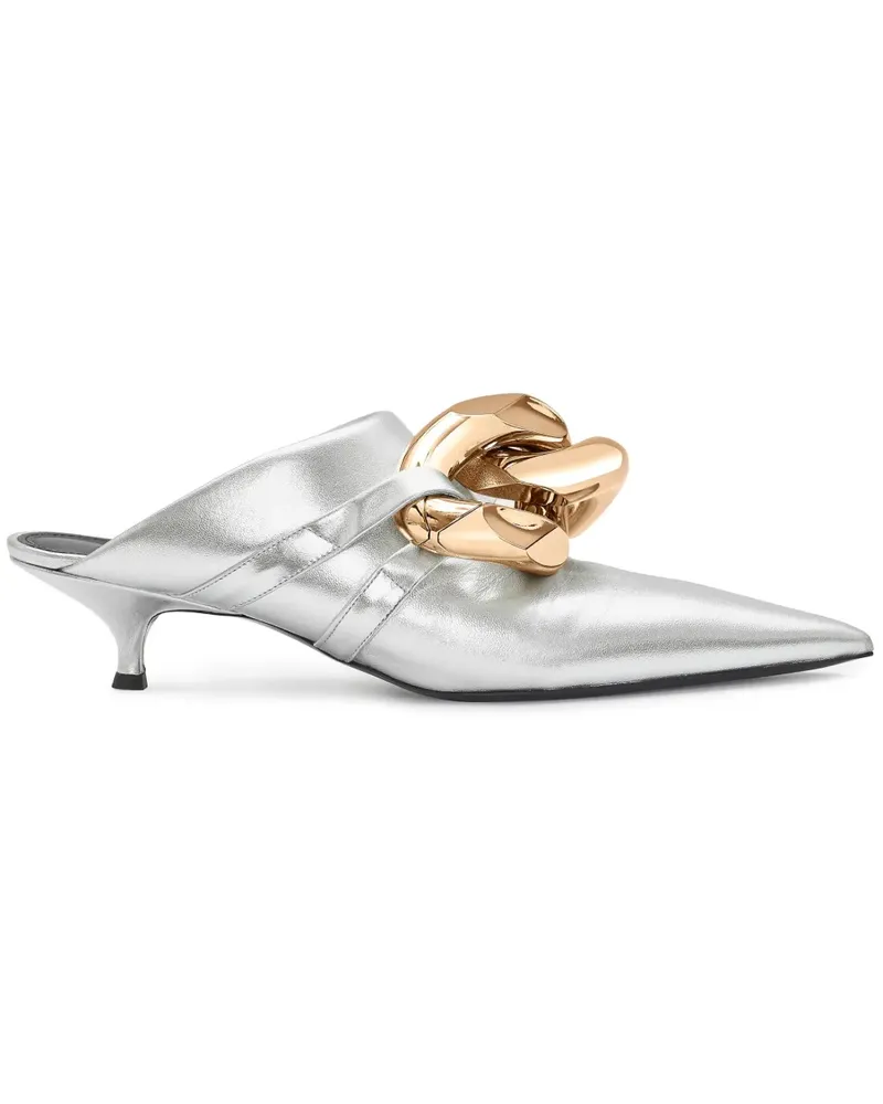 J.W.Anderson Mules aus Leder - Silber Silber