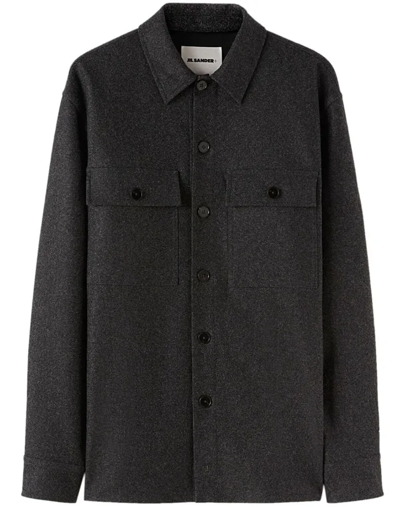 Jil Sander Hemd mit klassischem Kragen - Grau Grau