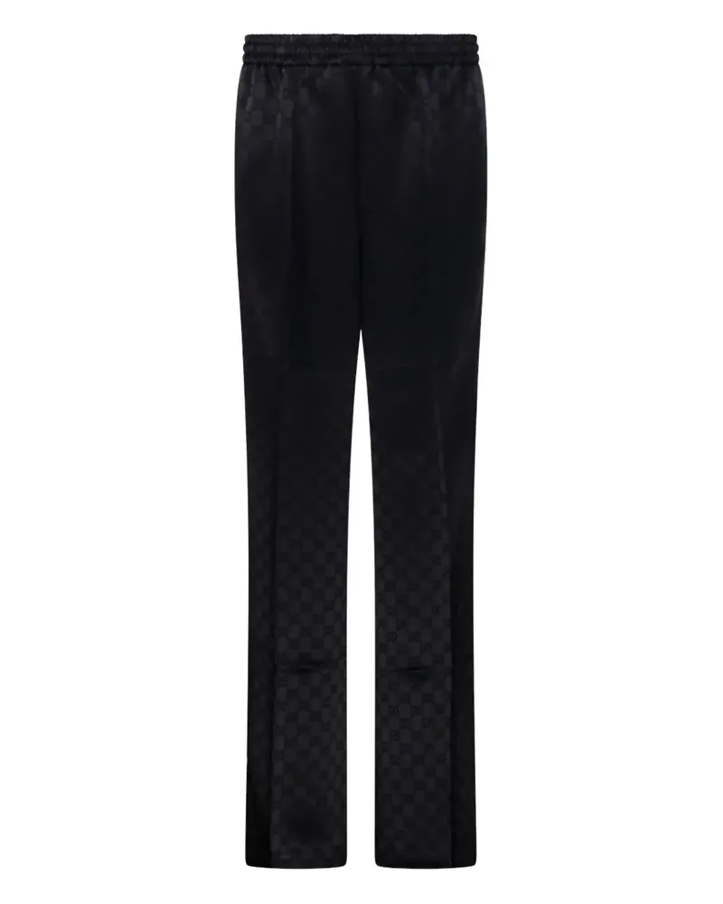 Gucci monogram-pattern trousers - Schwarz Schwarz