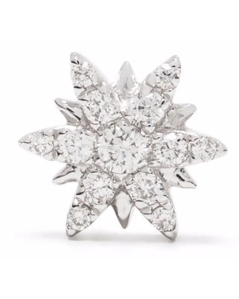 DJULA 18kt Weißgoldohrringe mit Diamanten - Silber Silber
