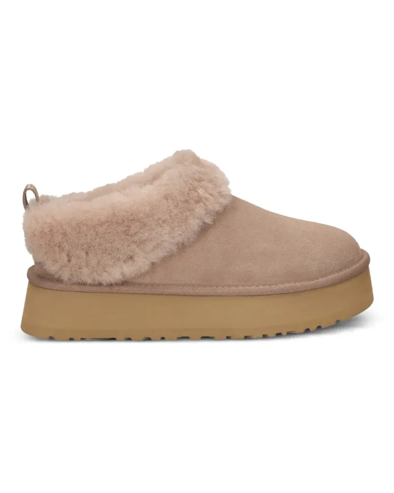 UGG Tazzelle shearling-trim ankle boots - Nude Nude