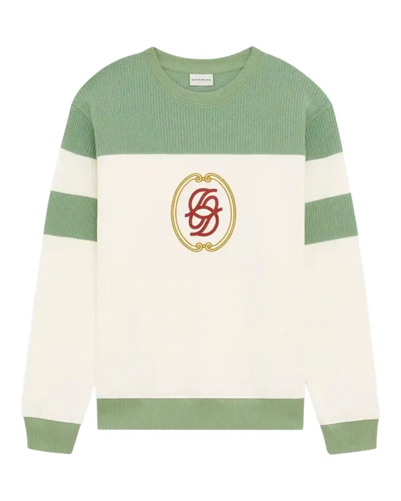 Drôle de Monsieur logo-embroidered sweatshirt - Nude Nude