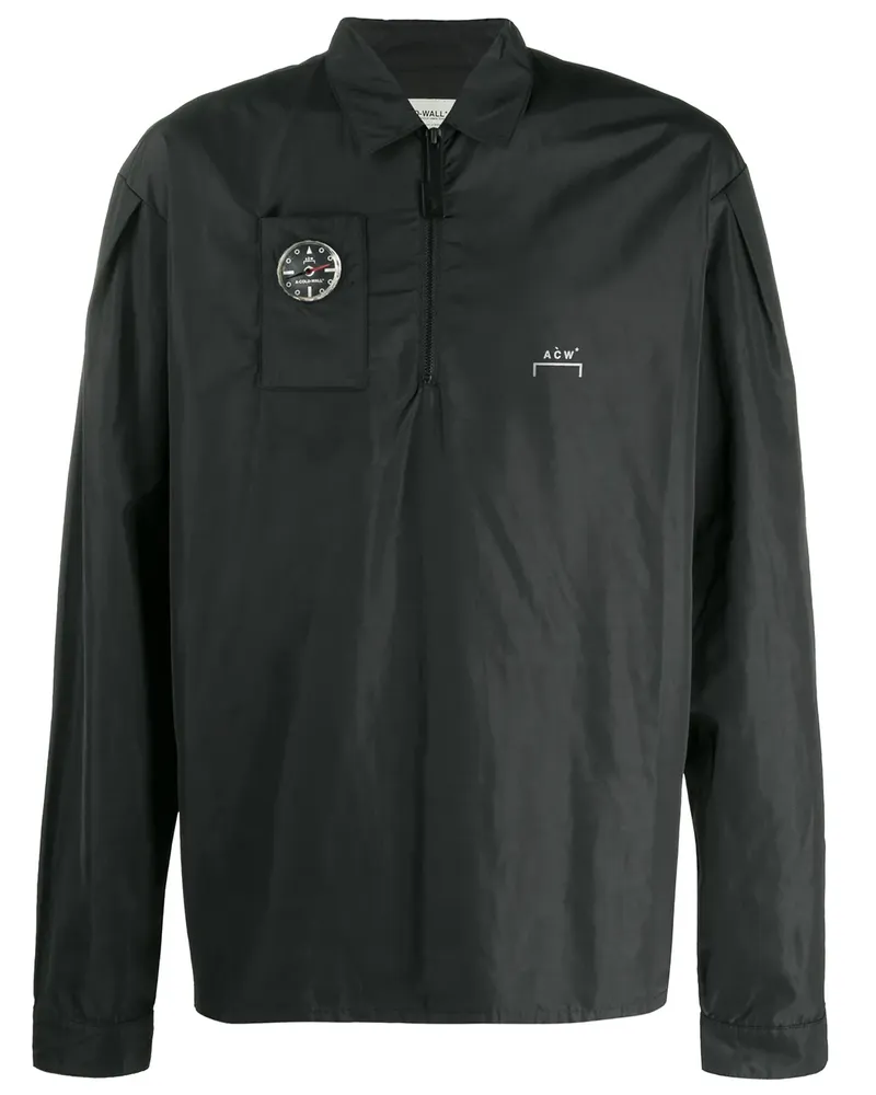 ACW* Jacke mit Kompass-Patch - Schwarz Schwarz
