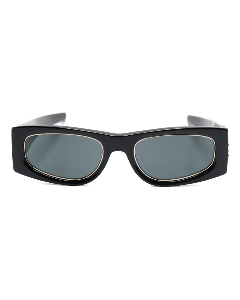 Saint Laurent Sonnenbrille mit Logo - Schwarz Schwarz