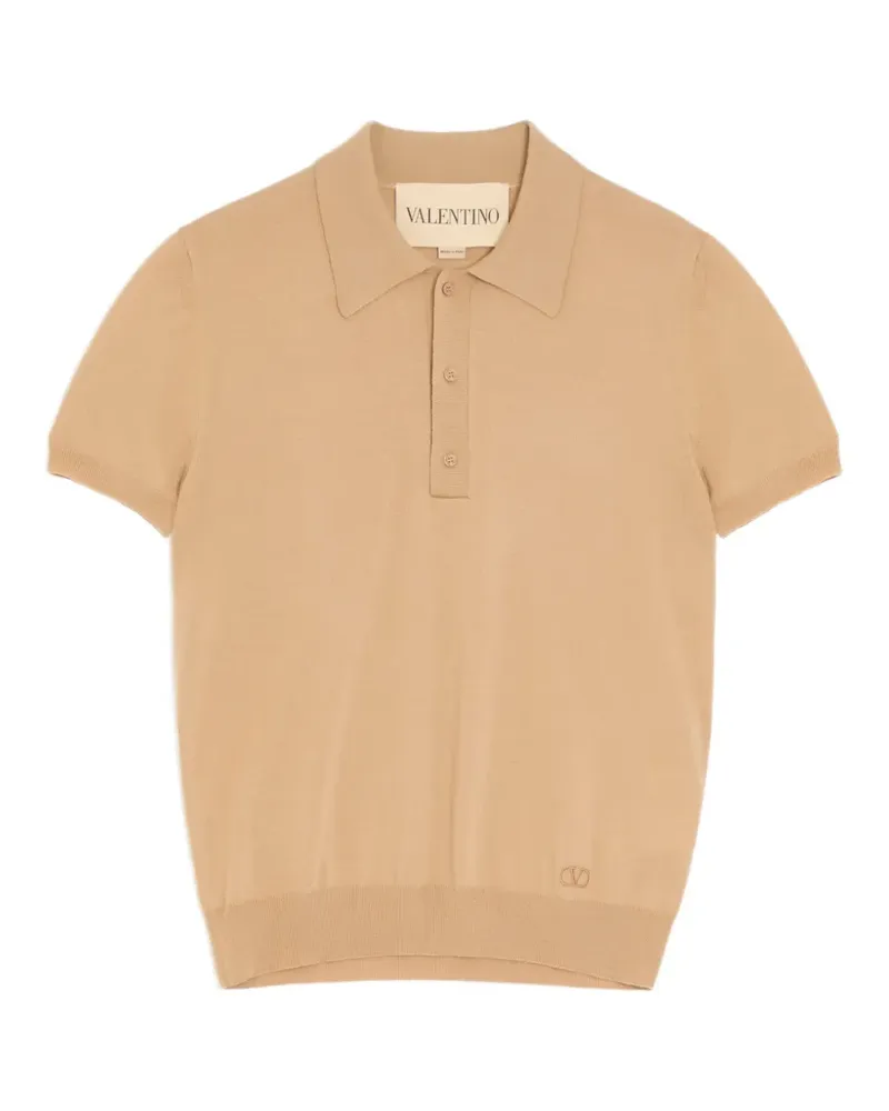 Valentino Garavani Poloshirt mit VLogo-Stickerei - Nude Nude