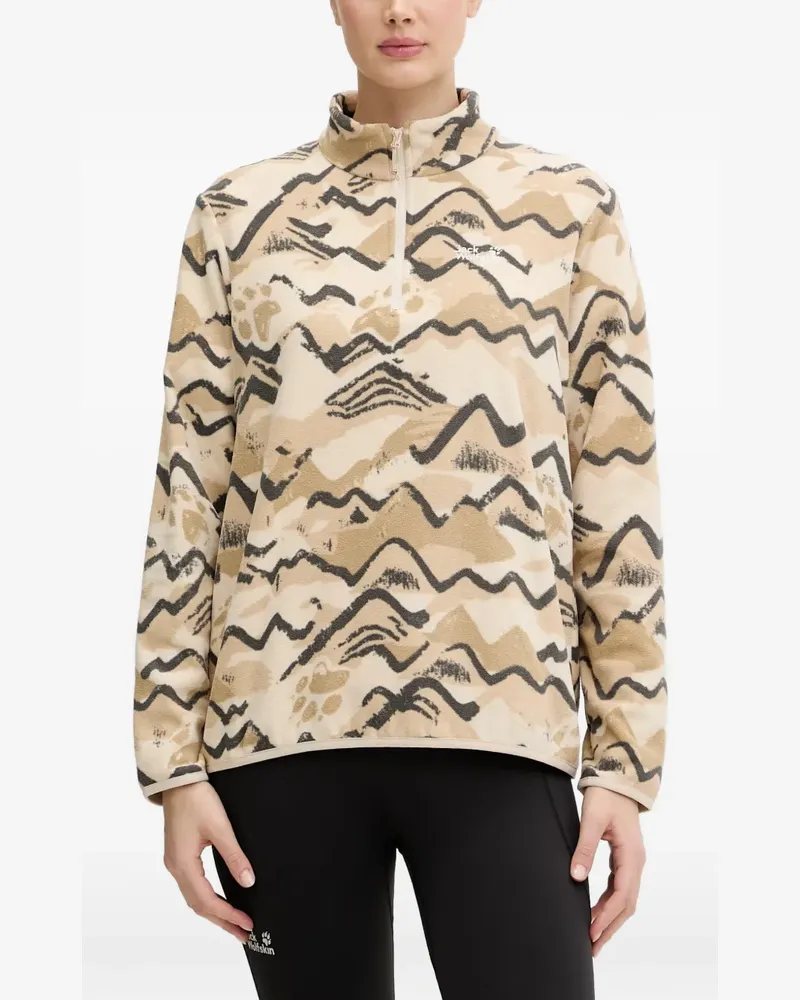 Jack Wolfskin Paw Era 100 Sweatshirt - Nude Nude