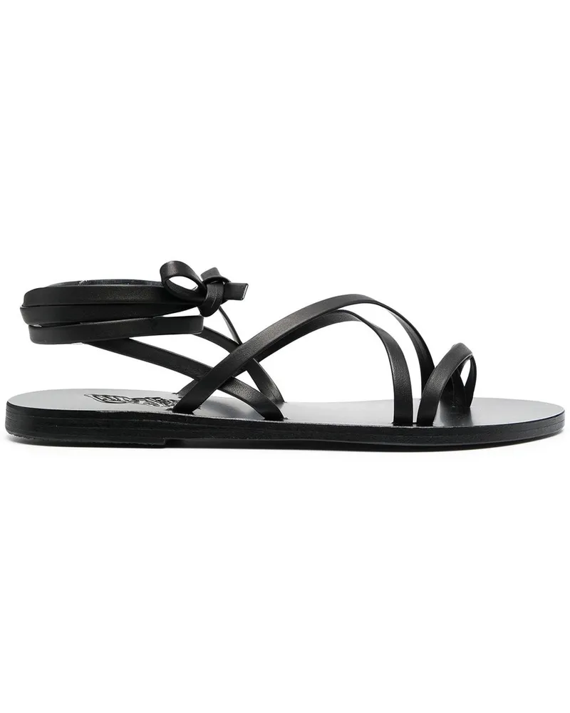 Ancient Greek Sandals Sandalen mit Knöchelband - Schwarz Schwarz