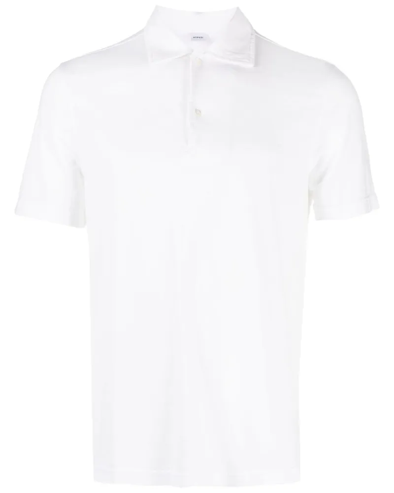 ASPESI Klassisches Poloshirt - Weiß Weiß