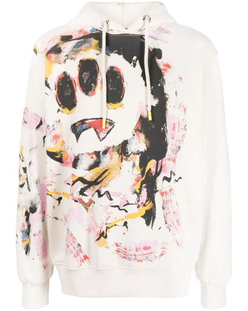 BARROW Hoodie mit grafischem Print Nude