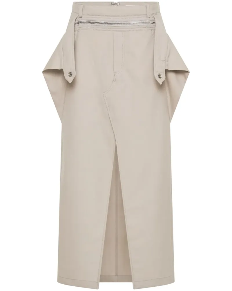 Dion Lee Midirock mit Reißverschluss - Nude Nude
