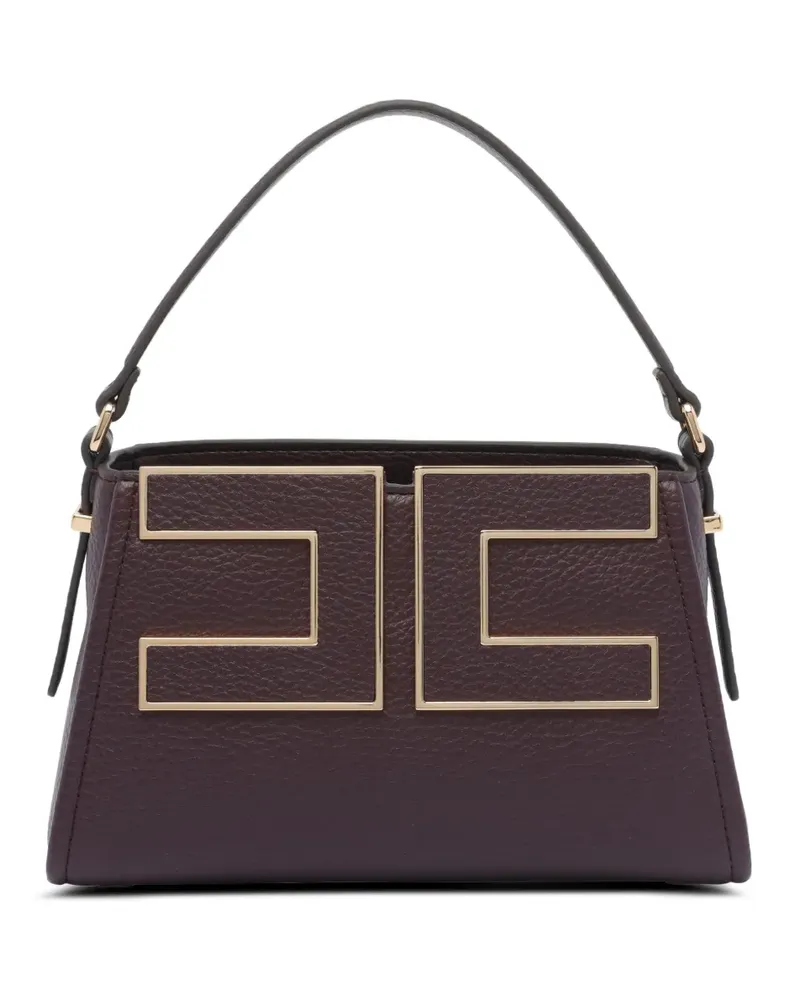 Elisabetta Franchi Tote Bag mit Logo - Violett Violett