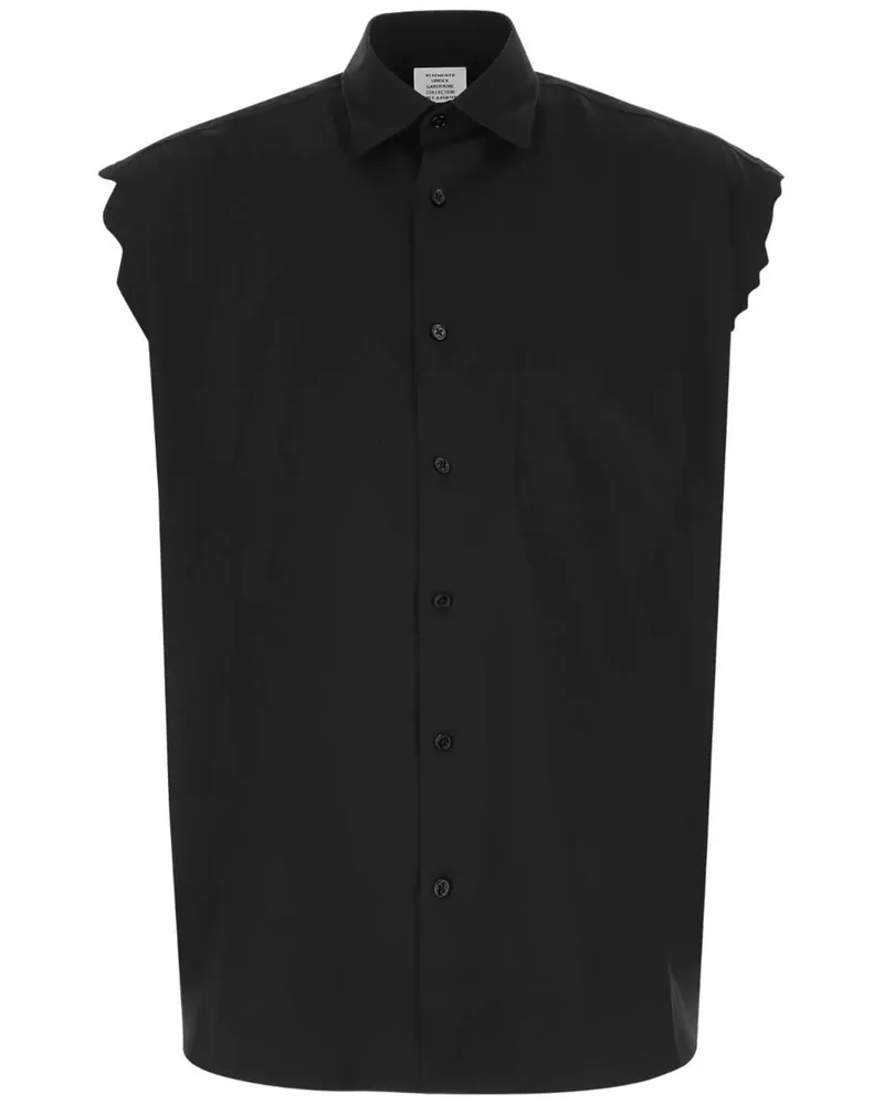VETEMENTS Hemd aus Popeline - Schwarz Schwarz