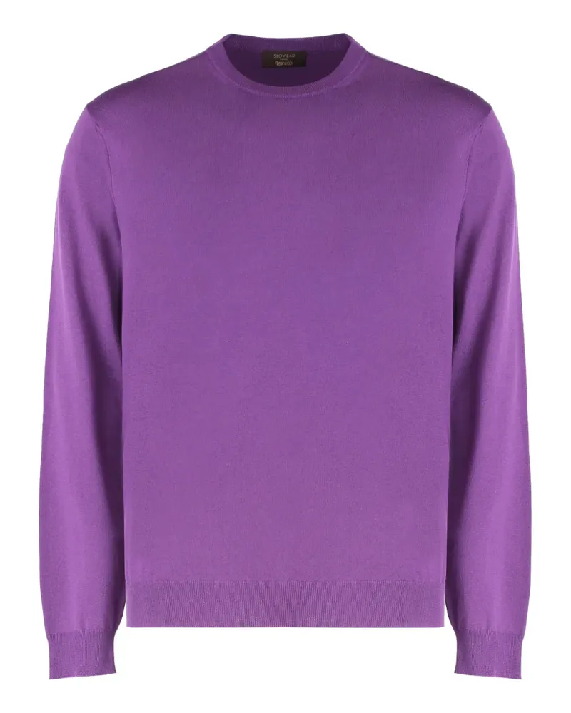 Slowear Pullover mit rundem Ausschnitt - Violett Violett