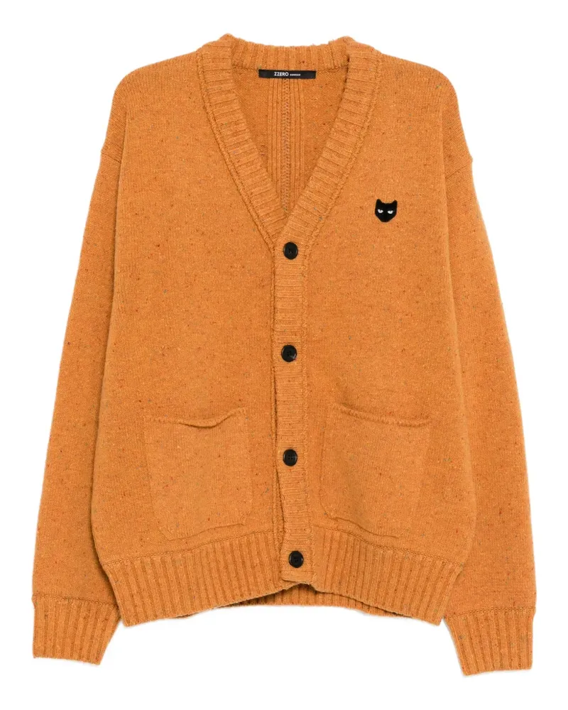 SONGZIO Cardigan mit Panther-Stickerei - Orange Orange