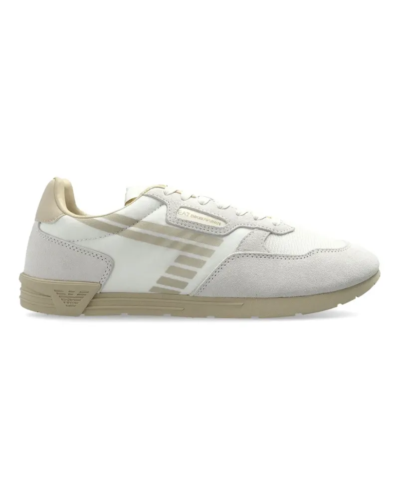 EA7 Sneakers mit Wildledereinsätzen - Weiß Weiß