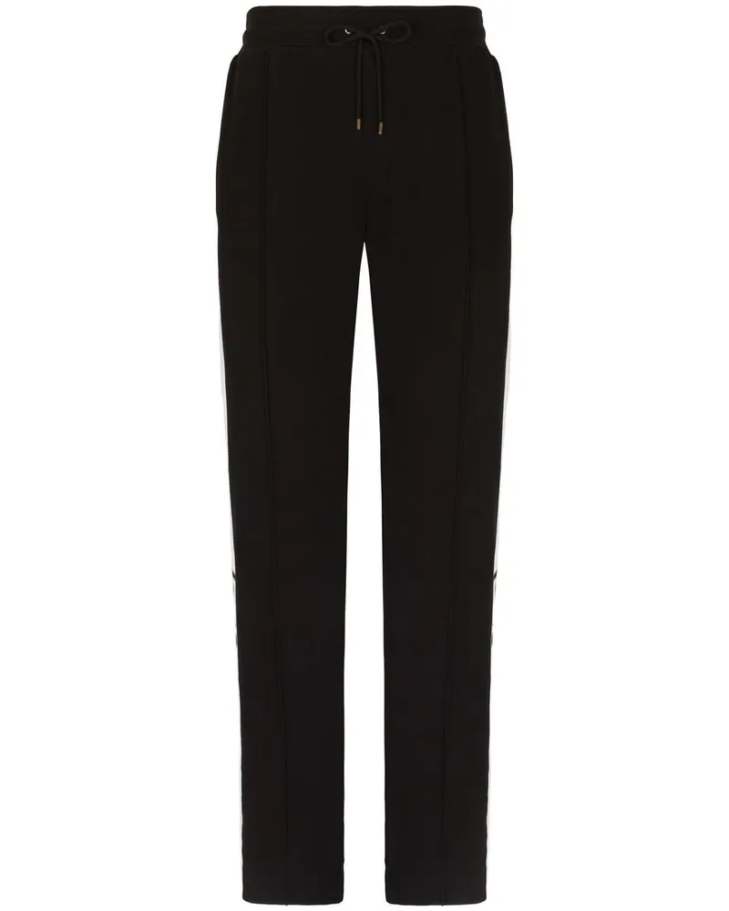 Dolce & Gabbana Bestickte Jogginghose - Schwarz Schwarz