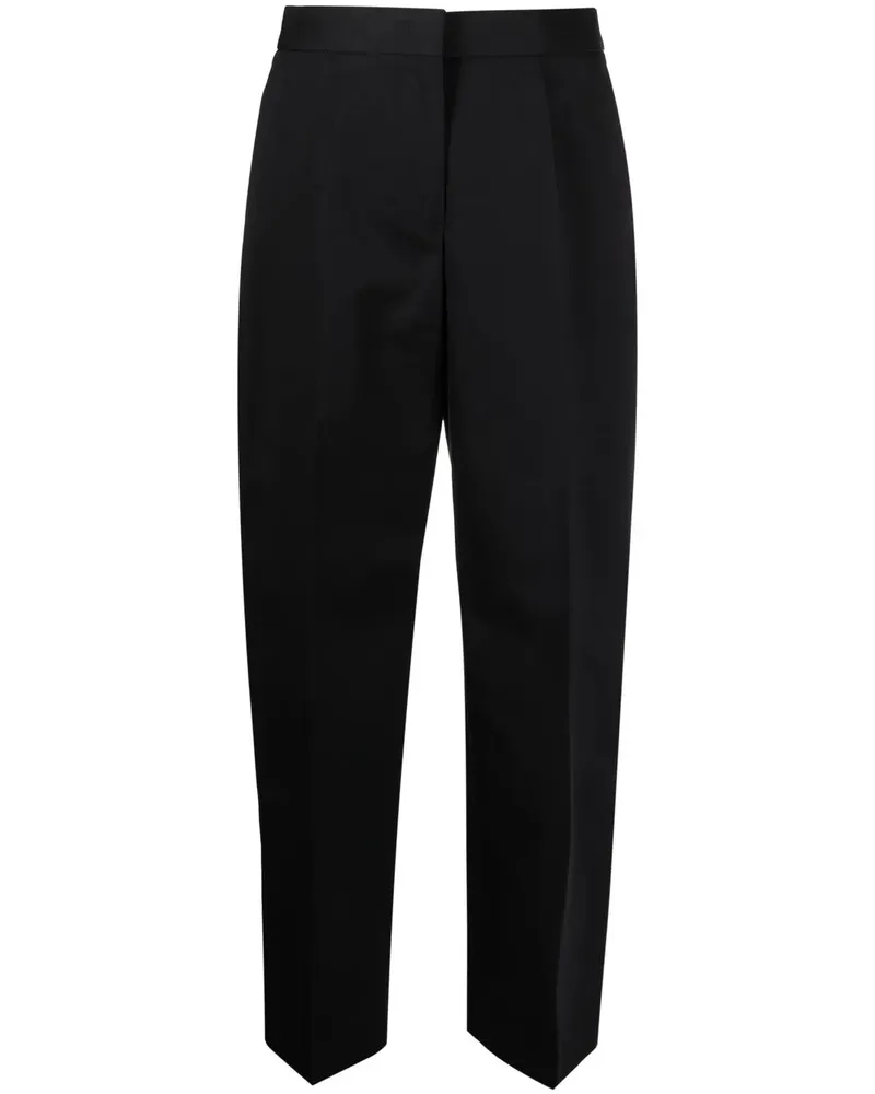 Jil Sander Klassische Cropped-Hose - Schwarz Schwarz
