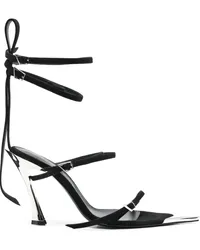 Thierry Mugler Sandalen aus Wildleder 95mm Schwarz