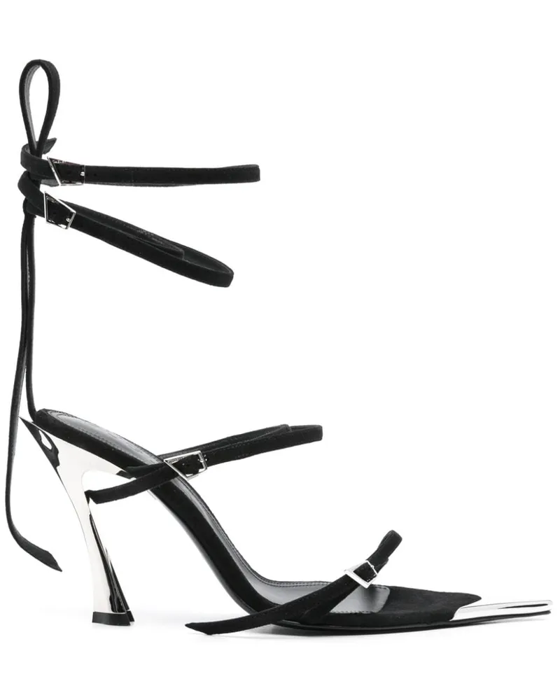 Thierry Mugler Fang Sandalen 95mm - Schwarz Schwarz