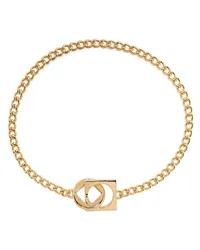 Jacquemus Le Collier Rond Carré Choker Gold