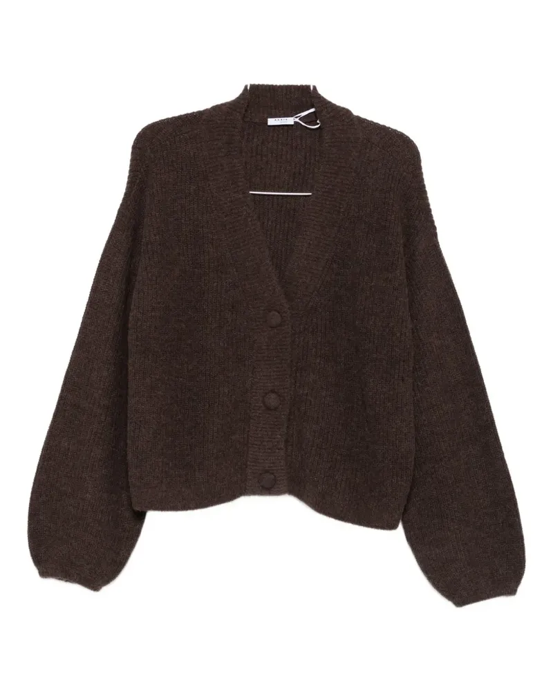 Akris button-fastening cardigan - Braun Braun