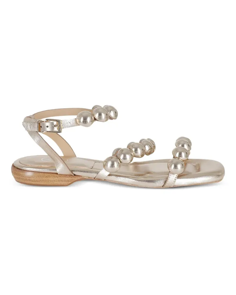 ash Regy bead-embellished metallic sandals - Gold Gold