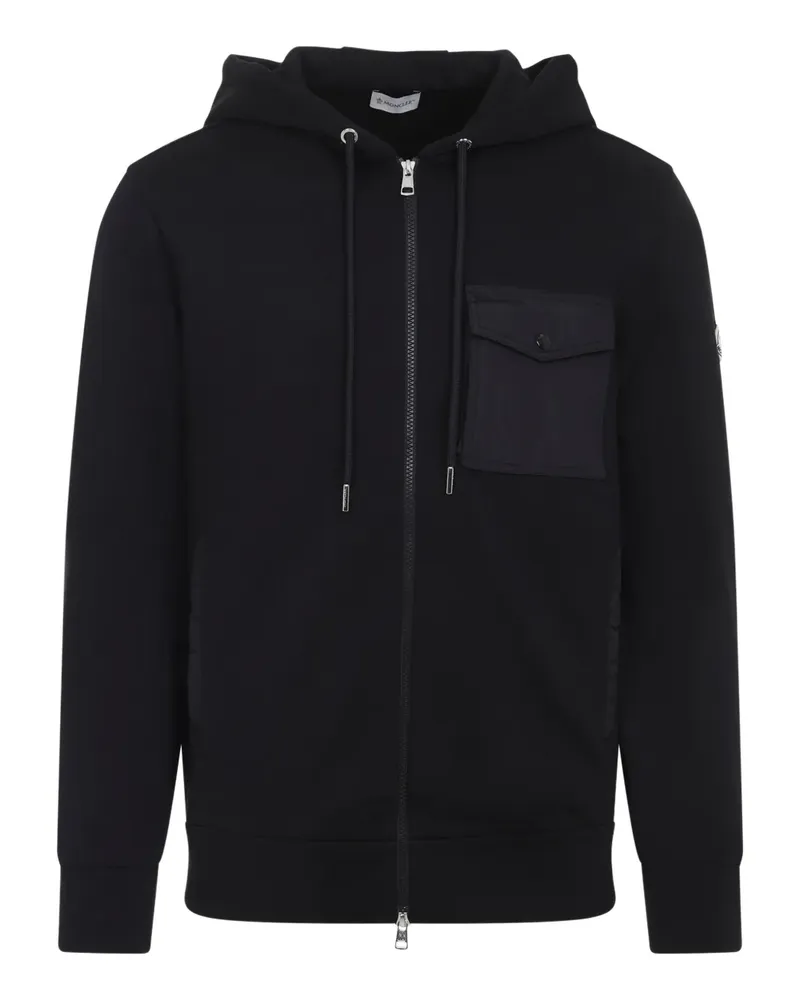 Moncler Kapuzenjacke mit Reißverschluss - Schwarz Schwarz