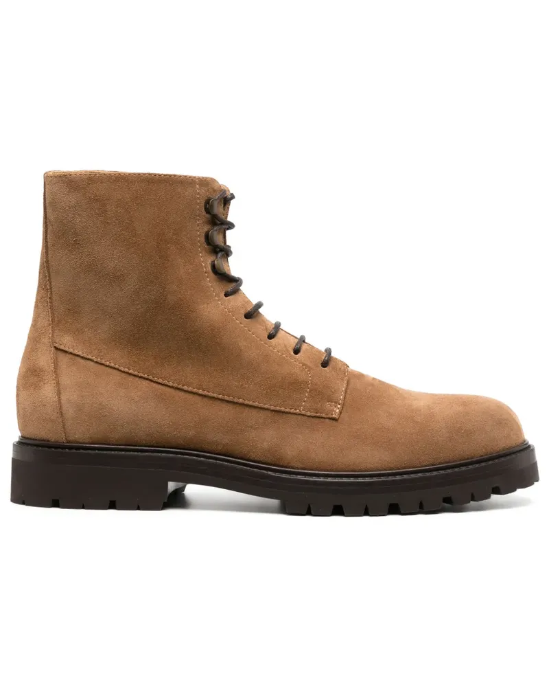 Brunello Cucinelli Knöchelhohe Wildlederstiefel - Braun Braun