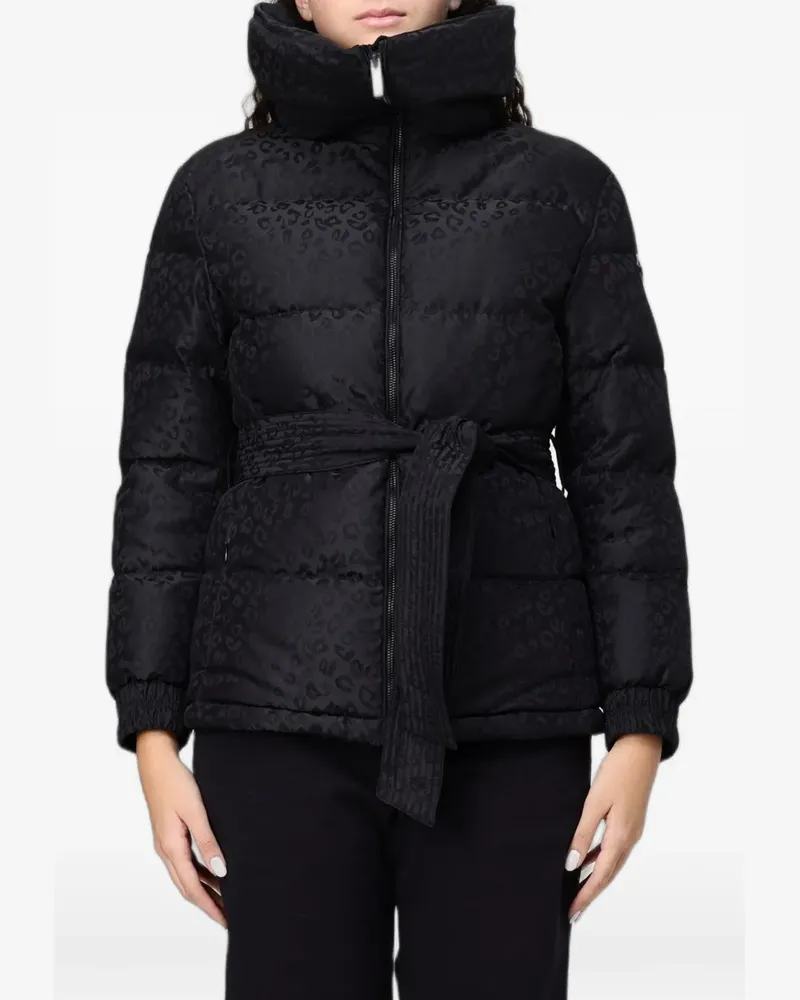 Colmar high-neck belted puffer jacket - Schwarz Schwarz