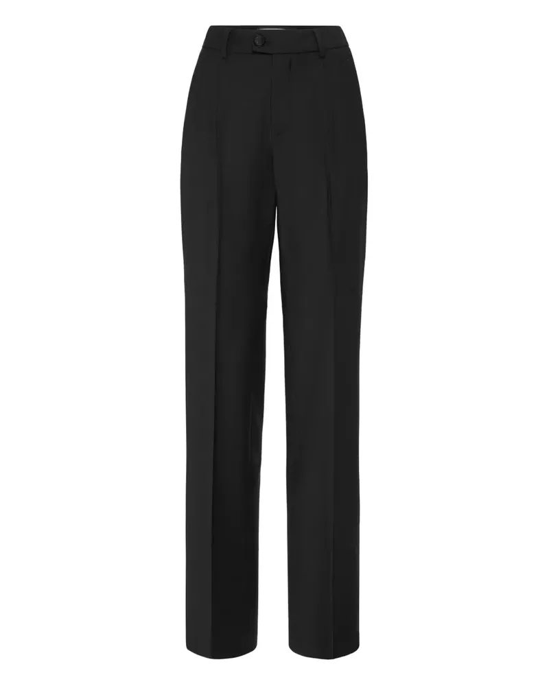Philipp Plein Hose mit Bundfalten - Schwarz Schwarz