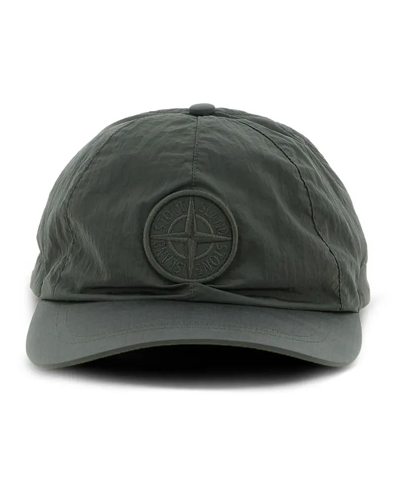 Stone Island Baseballkappe mit Logo-Patch - Grün Grün