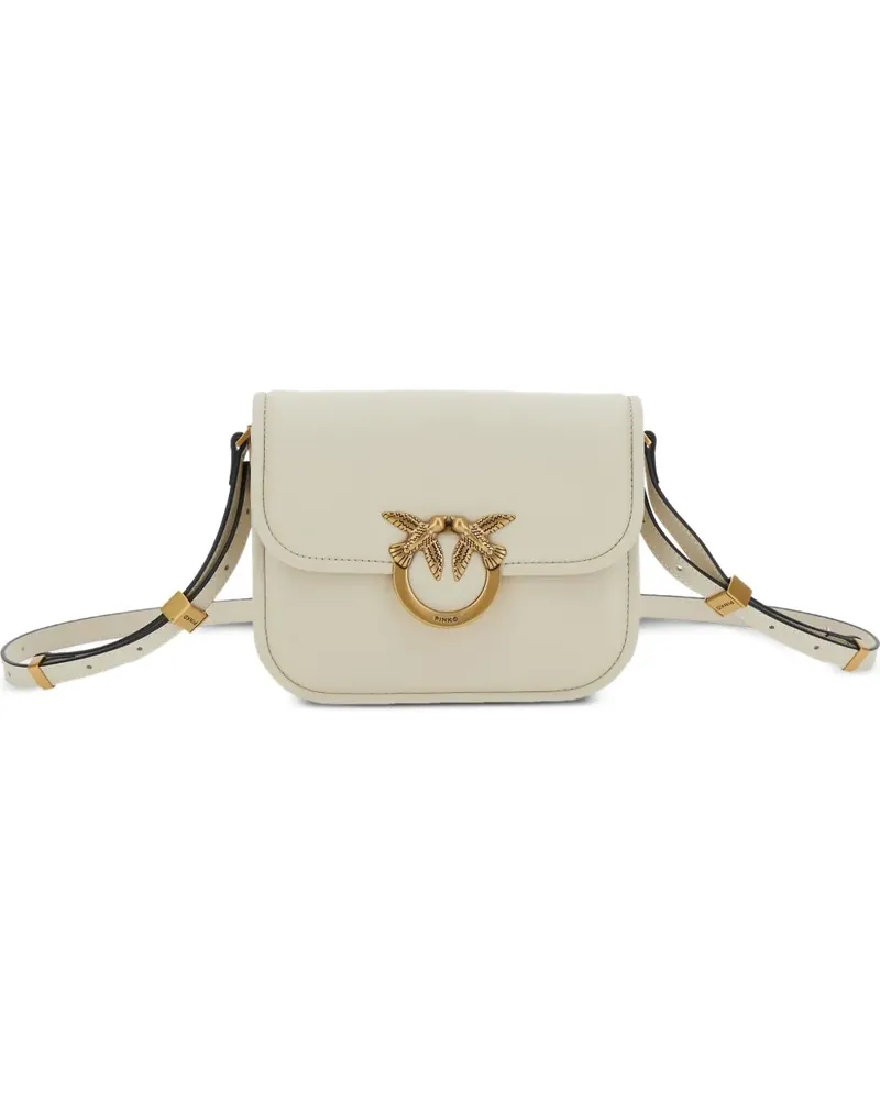 Pinko Mini Love Box Schultertasche - Weiß Weiß