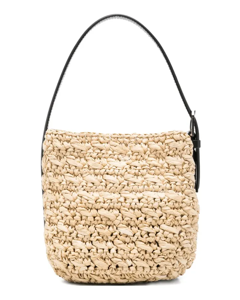 Totême small belt-strap tote bag - Nude Nude