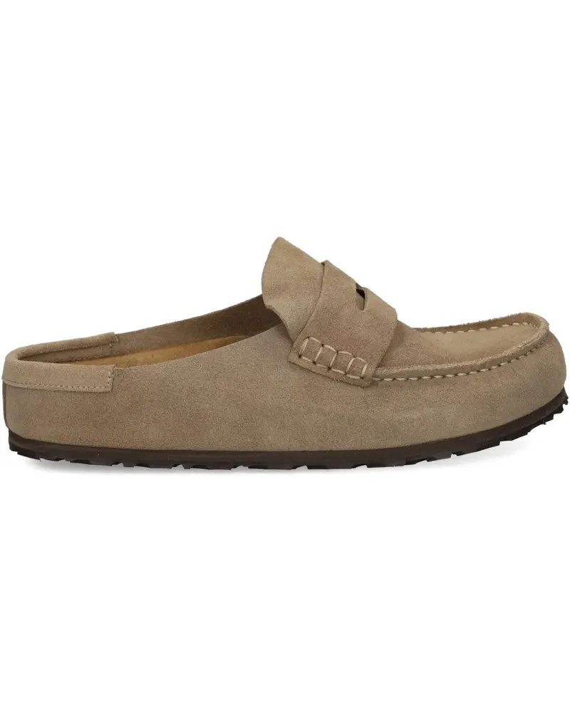 Birkenstock Slipper aus Wildleder - Nude Nude