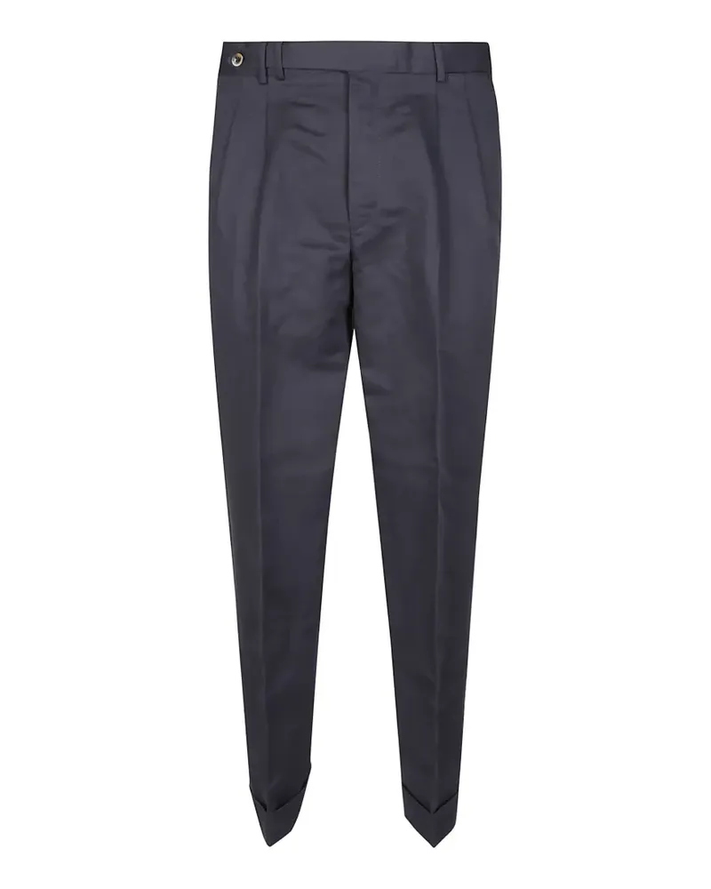 PT TORINO pleated turn-up trousers - Blau Blau
