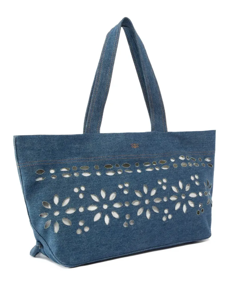 Pinko Handtasche mit Blumenmuster - Blau Blau