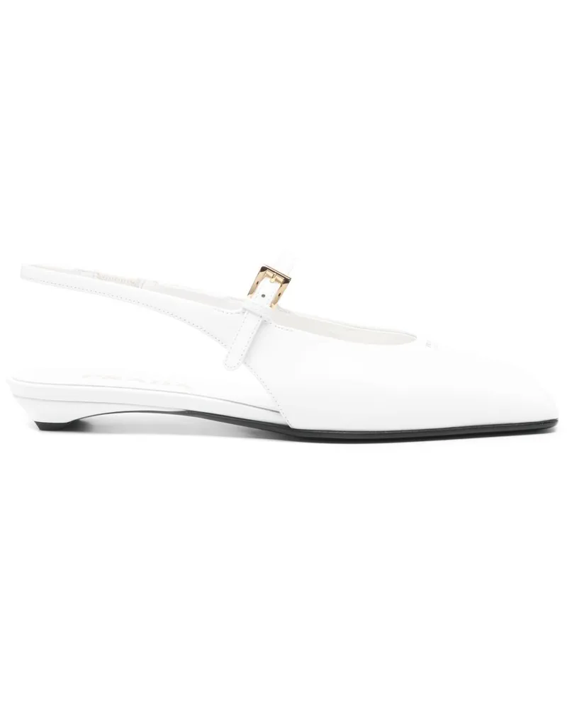 Prada Slingback-Ballerinas - Weiß Weiß