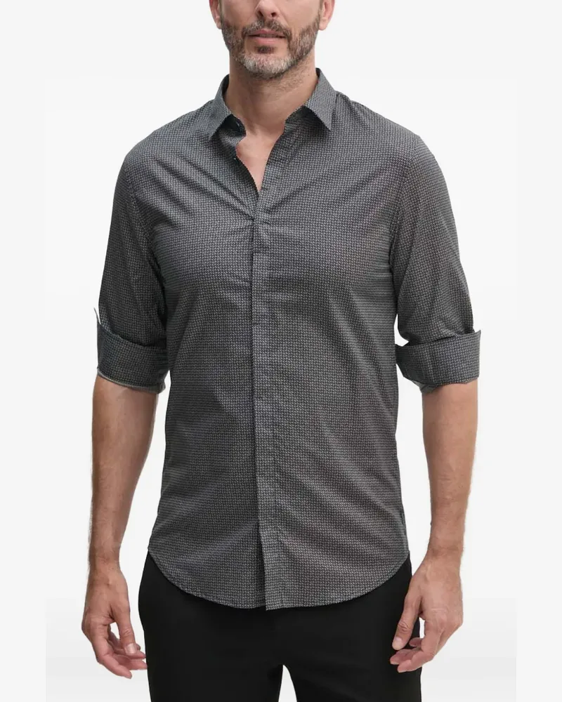 Armani Exchange patterned shirt - Schwarz Schwarz