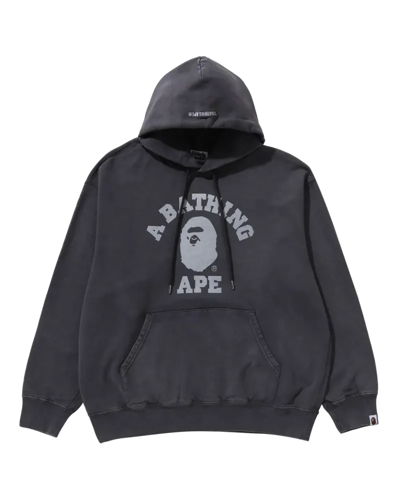 BAPE logo-print hoodie - Grau Grau